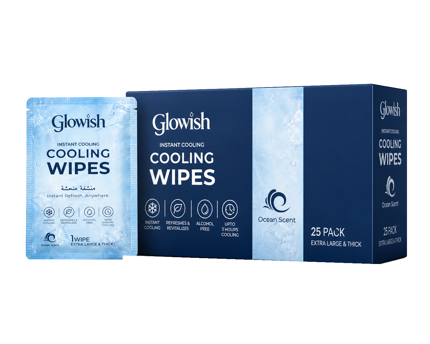 Cooling Wipes Ocean